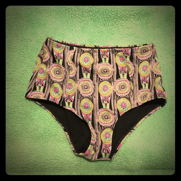 High waisted bikini bottom
