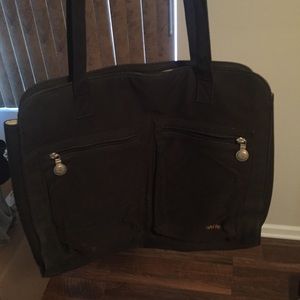 Sativa bag black with hemp design lining