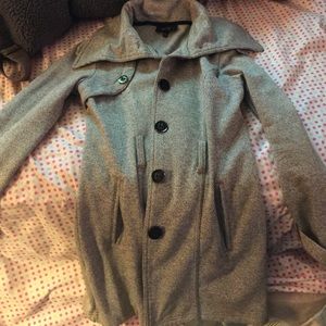 BCX black and grey button up jacket