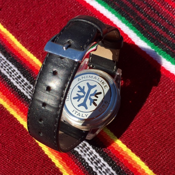 IKE Watch leopard face crystal leather strap $175! - Picture 3 of 7