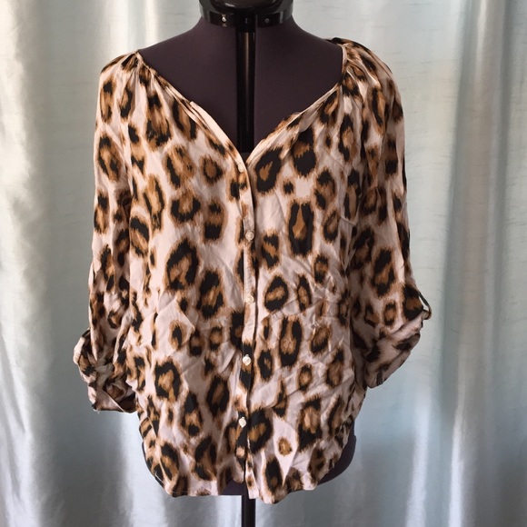 Womens animal print blouse