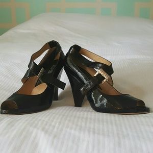 Michael kors cross strap heels