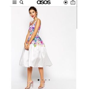 ASOS Super Full Floral Midi Dress