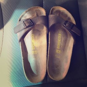 Birkenstock brown one strap size 5