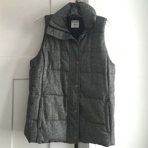 Dark gray tweed vest
