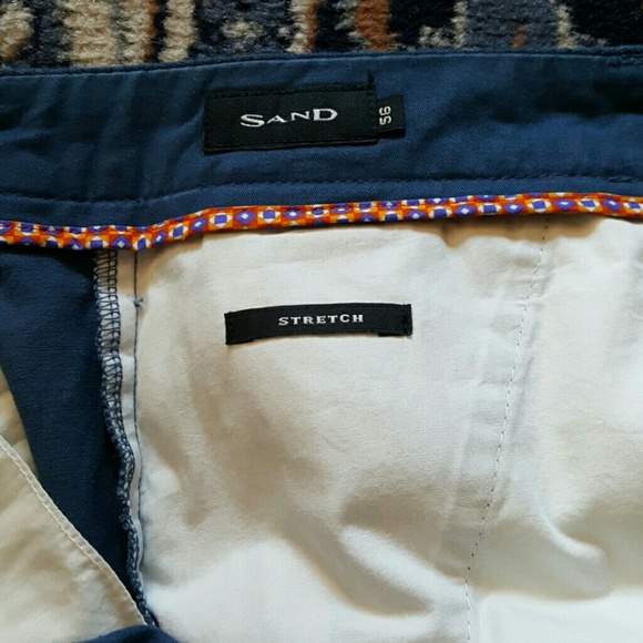 Sand men's navy stretch chino slim fit - Picture 3 of 4