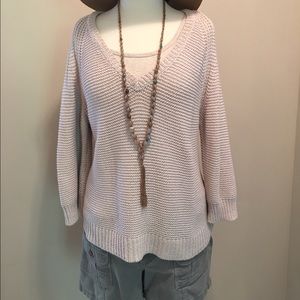 Lilla P. pearlized yarn sweater