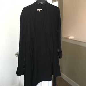 Long draped cardigan