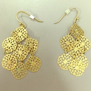 Gold dangly earrings