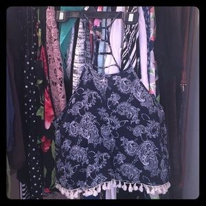 Paisley design crop top