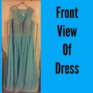 Tiffany Blue Evening Gown