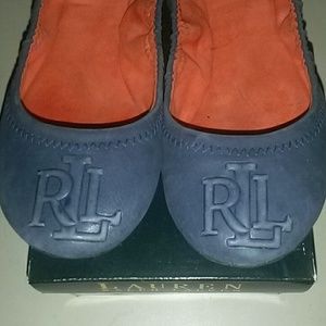 Blue Ralph Lauren blue flats
