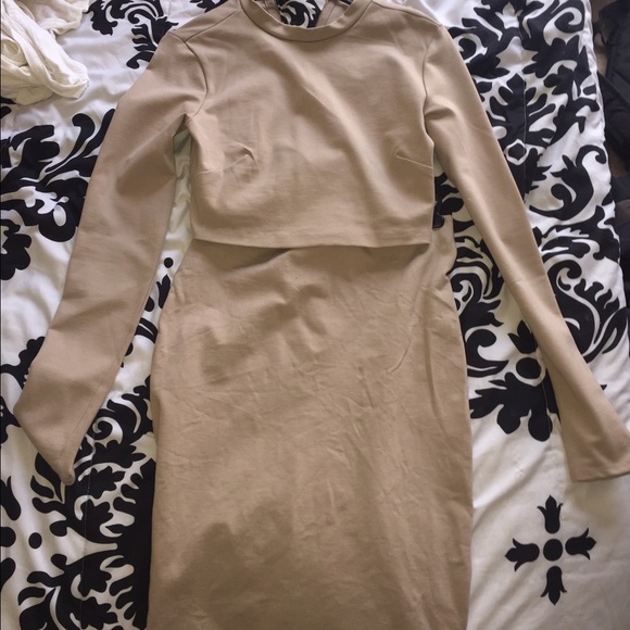 2 Piece Charlotte Russe Crop Top and Midi Skirt