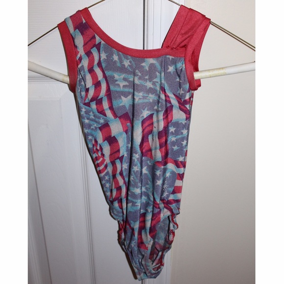 American Flag Gymnastics Leotard