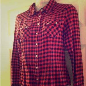 Forever 21 Flannel Button Down Size S