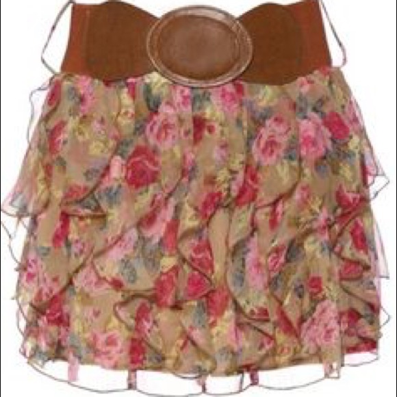 floral print Rue 21 Flowy skirt