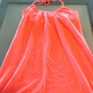 Pink/coral halter sundress