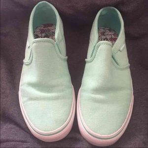 mint slip on vans