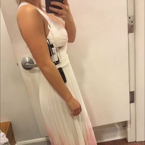 White beachy prom dress