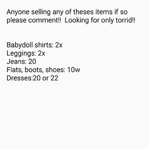 Looking for Torrid