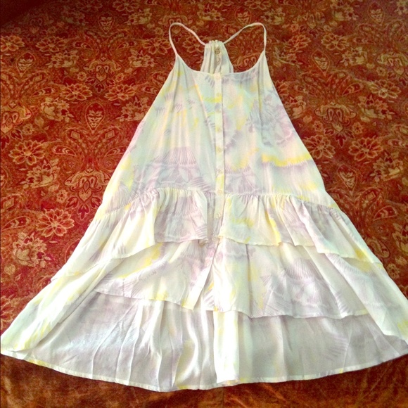 Printed yellow dress