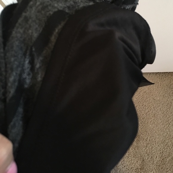 EXPRESS black sequin knit dress quarter sleeve - Picture 4 of 4