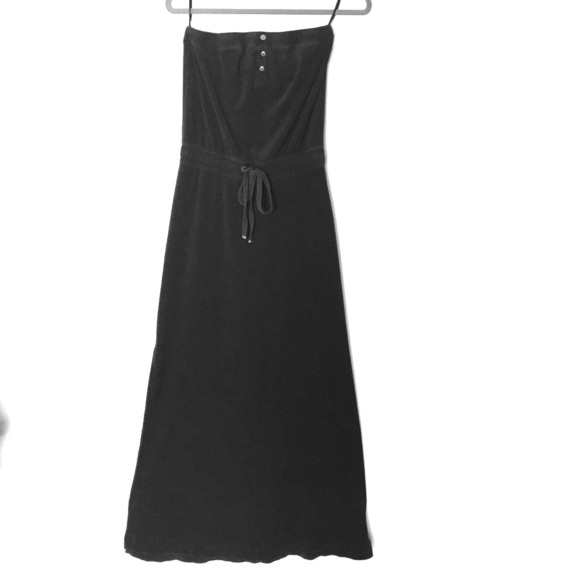 Juicy Couture strapless Navy Terry Dress sz S