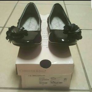 NWOT Christie & Jill Black Toddler Girl Flats