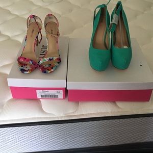 Both size 8.5 turquoise and floral