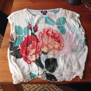 Cream blouse, size small. Worn twice