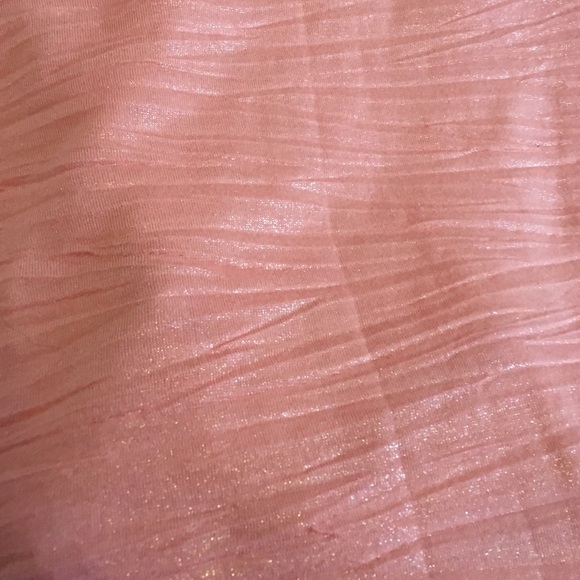 Peach glitter rouched tshirt - Picture 2 of 3