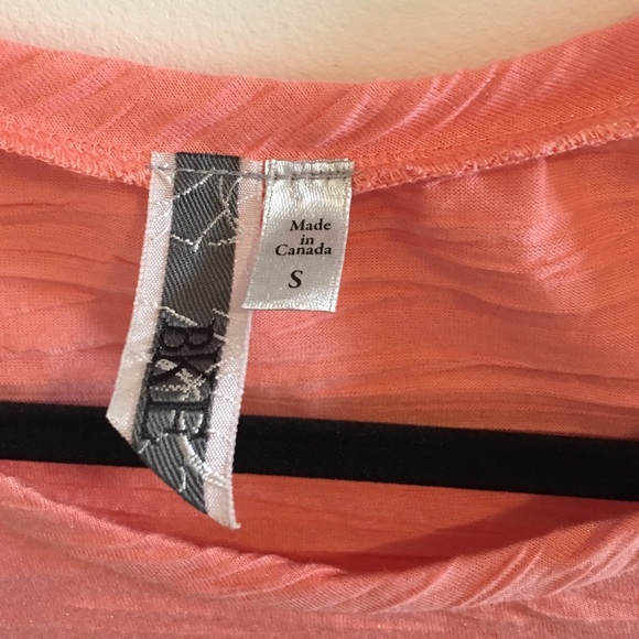 Peach glitter rouched tshirt - Picture 3 of 3