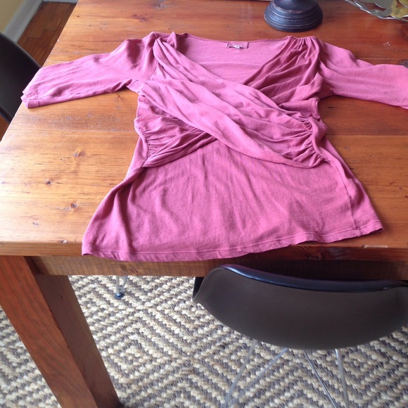 Pink wrap top
