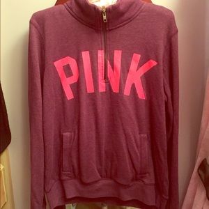 Victoria's Secret Pink Quarter-Zip Top