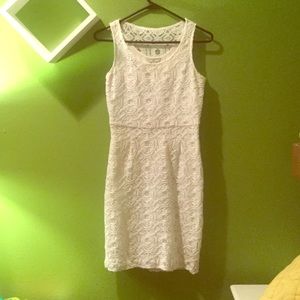 Banana republic white lace dress
