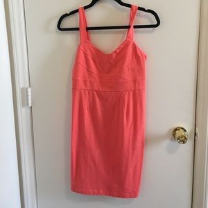 Coral body con summer dress