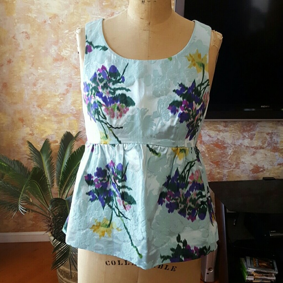 Anthropologie Floral Top