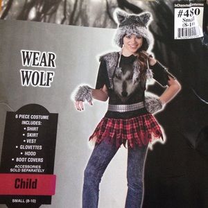 Wolf Halloween costume kids/girls