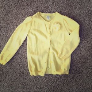 Girls Old Navy yellow cardigan 4T