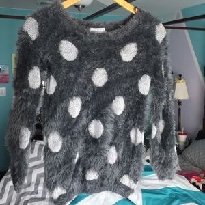 Grey Polka Dotted Sweater