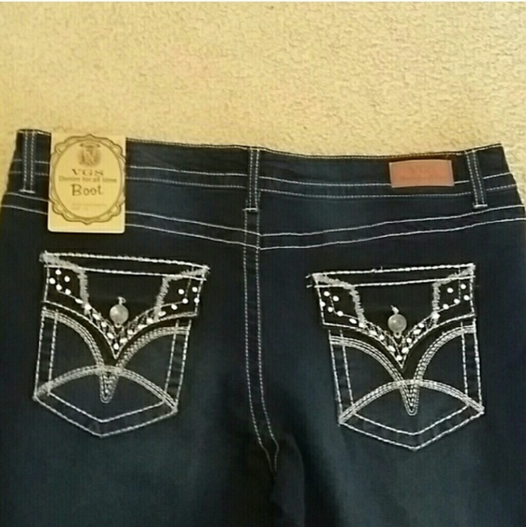 VGS bootcut jeans sz 4 10 12 14 NWT - Picture 2 of 3