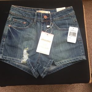 Blue jean shorts