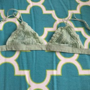 Urban Outfitters Mint Lace Bralette