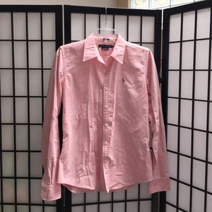 Light pink polo button down