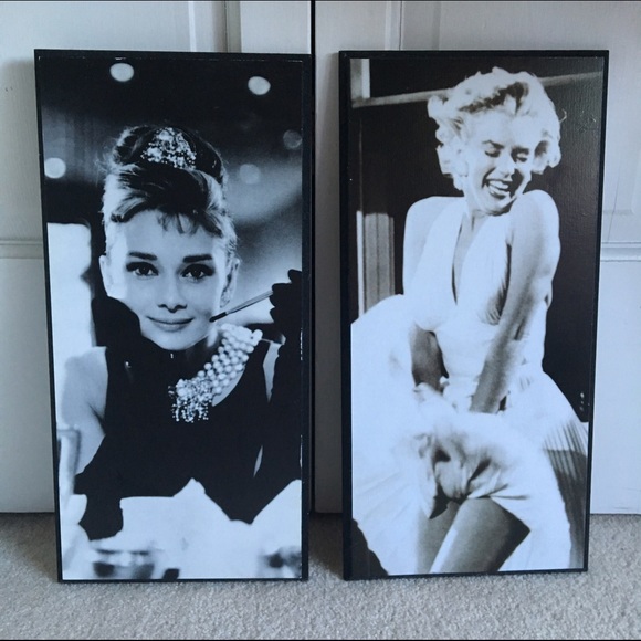 Marilyn Monroe & Audrey Hepburn Wall Art