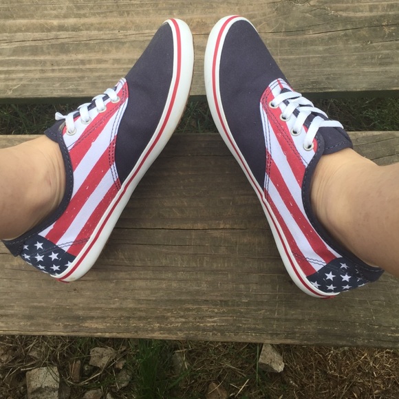 American flag Vans