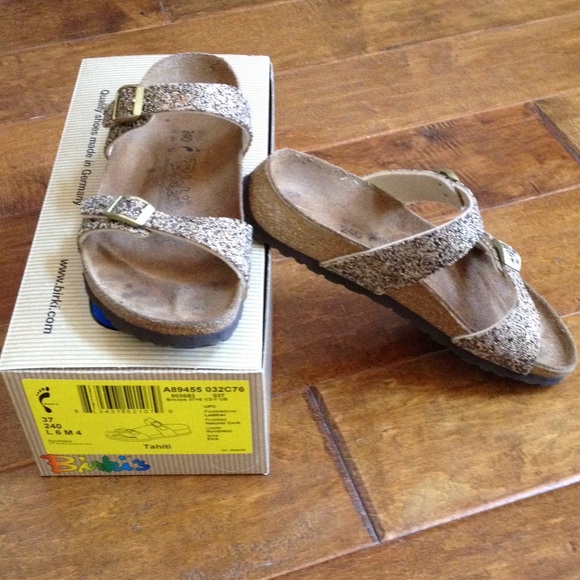 birkenstock glitter footwear