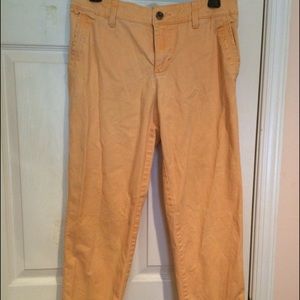 Orange crop pant
