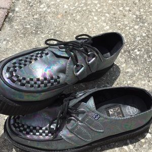 oil spill T.U.K creepers men's 8 woman's 10