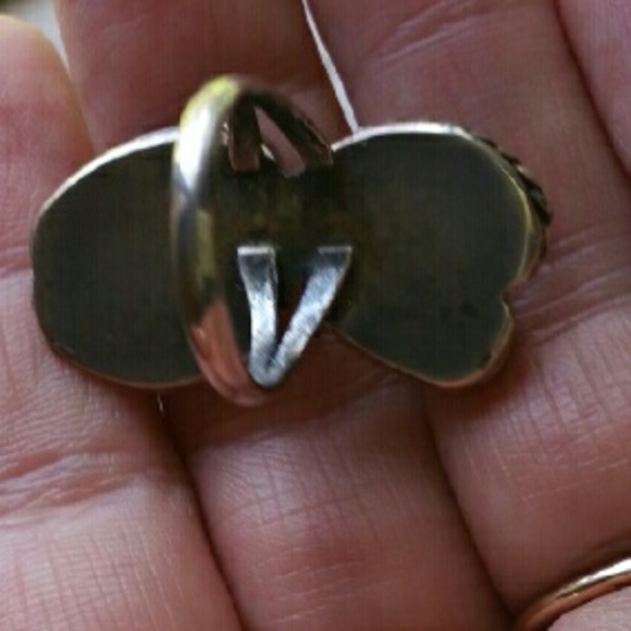 OLD PAWN unmarked tested sterling ring - Picture 4 of 4